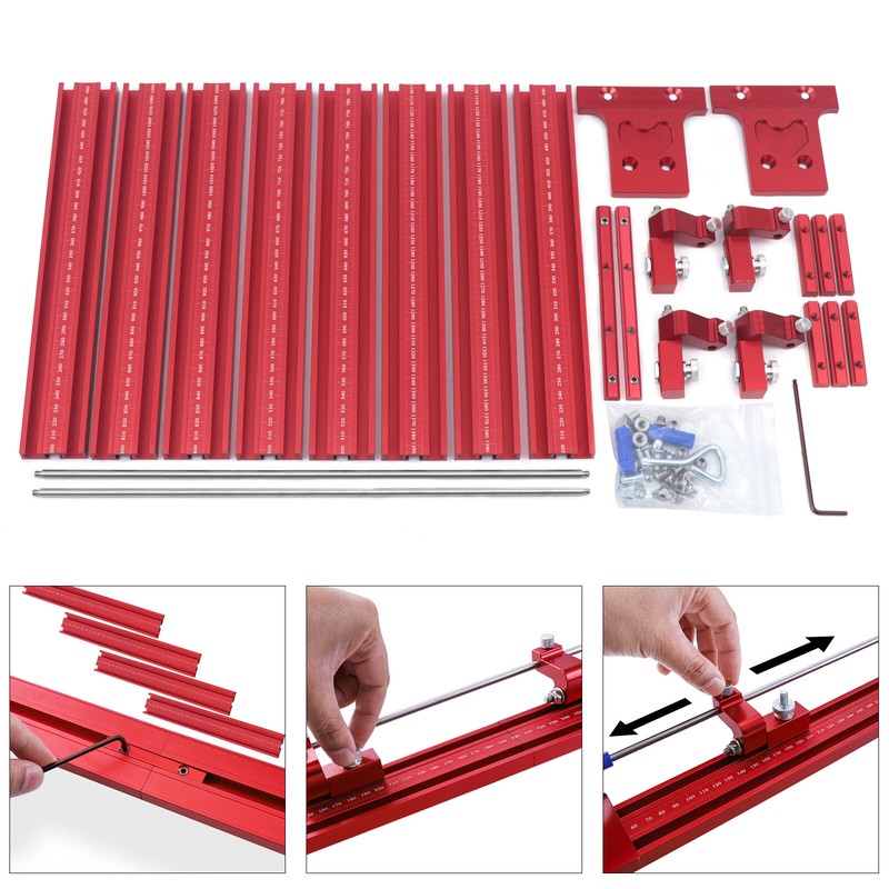 Parallel Rail Guide System Track Saw Woodworking Guide Carpentry Tool