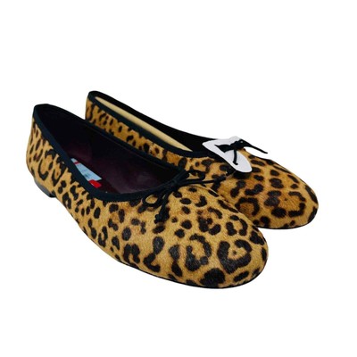 New Kate Spade New York Womans Sz 6B Honey Smooth Animal Ballet Flats NIB