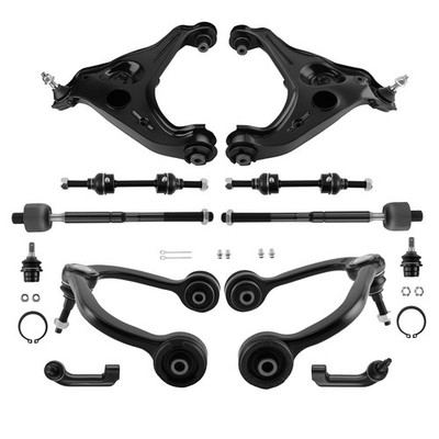 12x Front Upper Lower Control arm Ball Joint Tie Rod for Ford F150 2009-2013 4WD