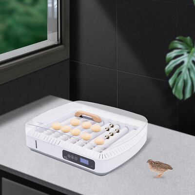 35 Egg Digital Incubator w/ Fully Automatic Egg Turning Temperature Chicken Duck