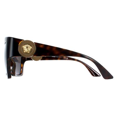 Pre-owned Versace Sunglasses Ve4452 108/87 Dark Havana Dark Gray