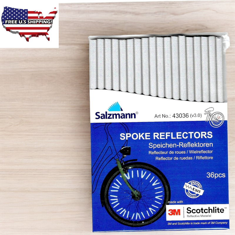 3M Spoke Reflectors for Bicycles | High Visibility| Made with 3M Scotchlite | 36 Pieces