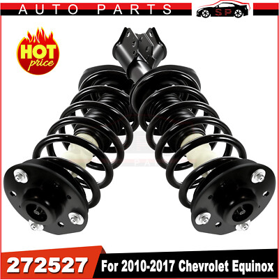 2Pcs Front Complete Struts Shocks w/Spring & Mount For Chevy Equinox 2010-2017