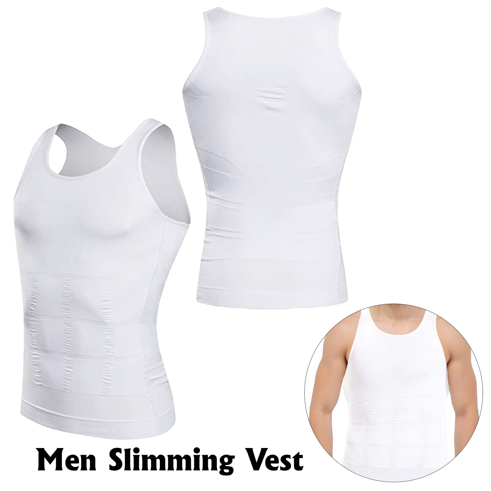 Men Body Vest Slim Shaper Chest Belly Waist Compression for Man Boobs Moobs Hot