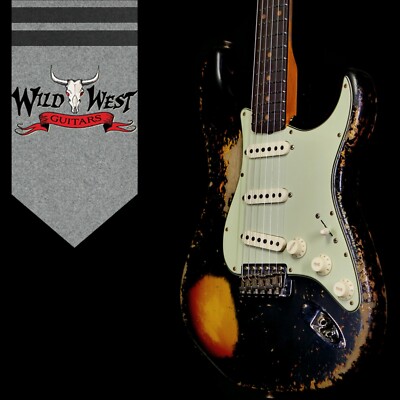 Fender Custom Shop 1959 Stratocaster Super Heavy Relic Black / 3 Tone Sunburst