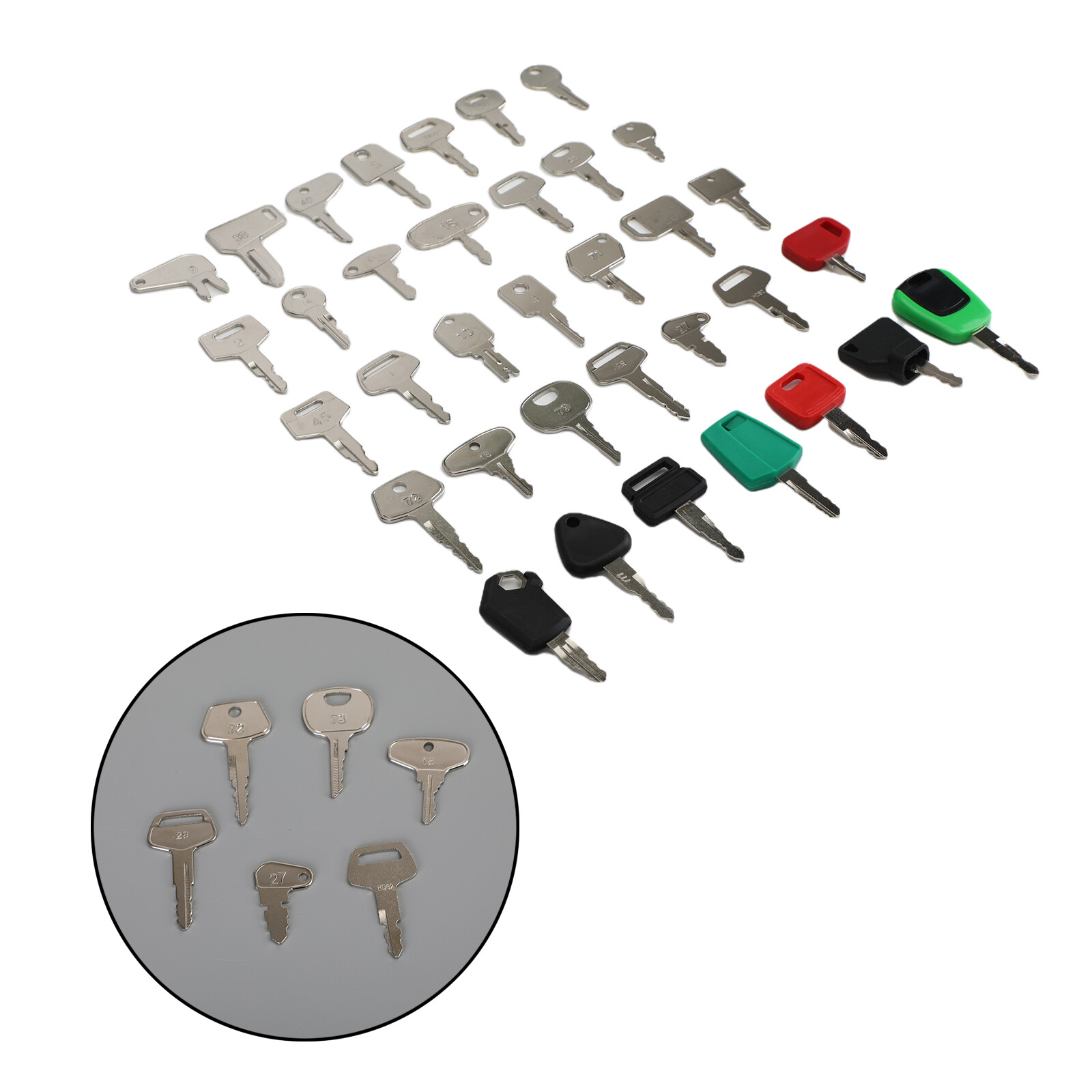Operator 35 Ignition Key Set For Case Jd Komatsu Yu