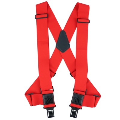 KUNN Men's Perry Side Clip Suspenders 2Inch Adjustable Elastic Hook End Truck...