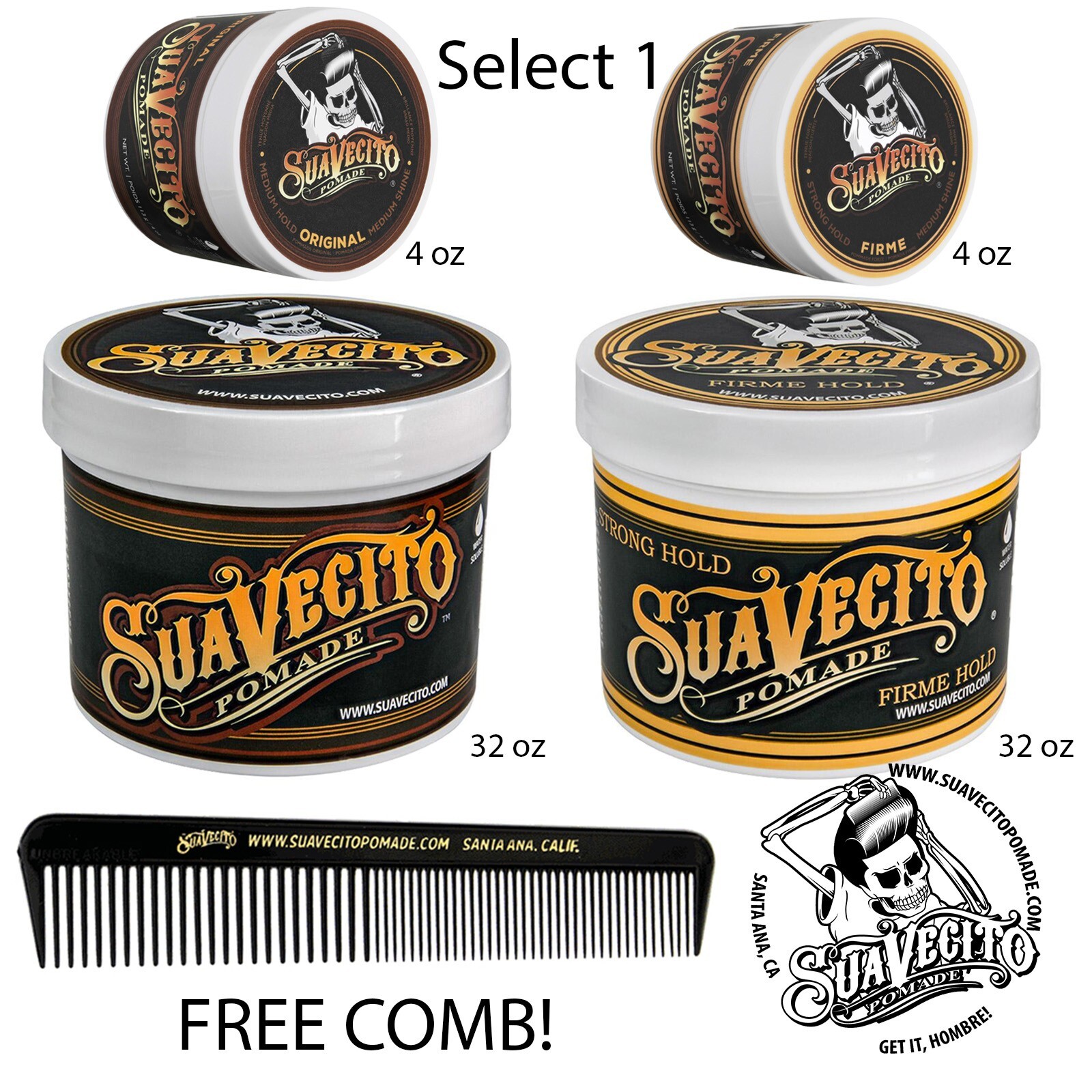 Suavecito Pomade Suavecito Firme Hold 3個セット Firm Hold 3個