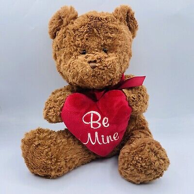 HugFun Brown Be Mine Teddy Bear Plush 12  Valentines Day