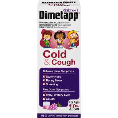 DIMETAPP CHILD COLD&COUGH GRAPE SYR 8OZ   brompheniram/phenylephrine/DM ORAL SOL