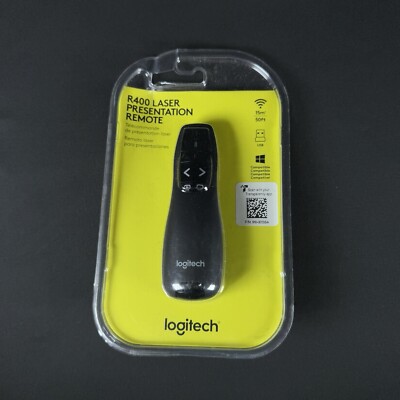 Logitech Wireless Presenter R400, Wireless Presentation Remote Clicker with