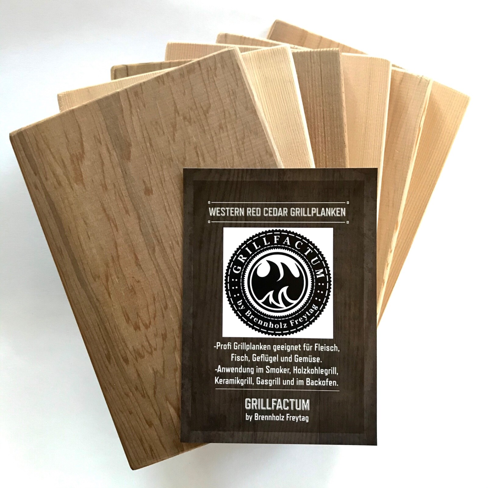 6x Zedernholz Brett Grillbrett Räucherbrett Red Cedar Grillplanke B-Ware Fehler