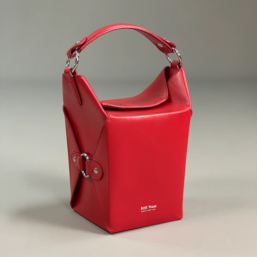/ Purse Leather Red (new Without Shoulder Strap)