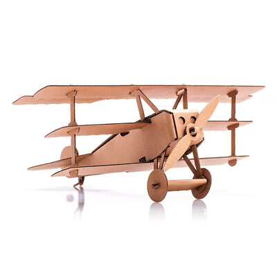 Leolandia Foldup Cardboard Triplane Red Baron DIY 3D Puzzle Model Building Kit