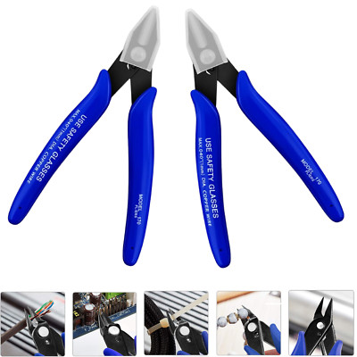 2PCS Wire Cutters Side cutter Cable 5.1'' Heavy Duty Cutting pliers Iron steel