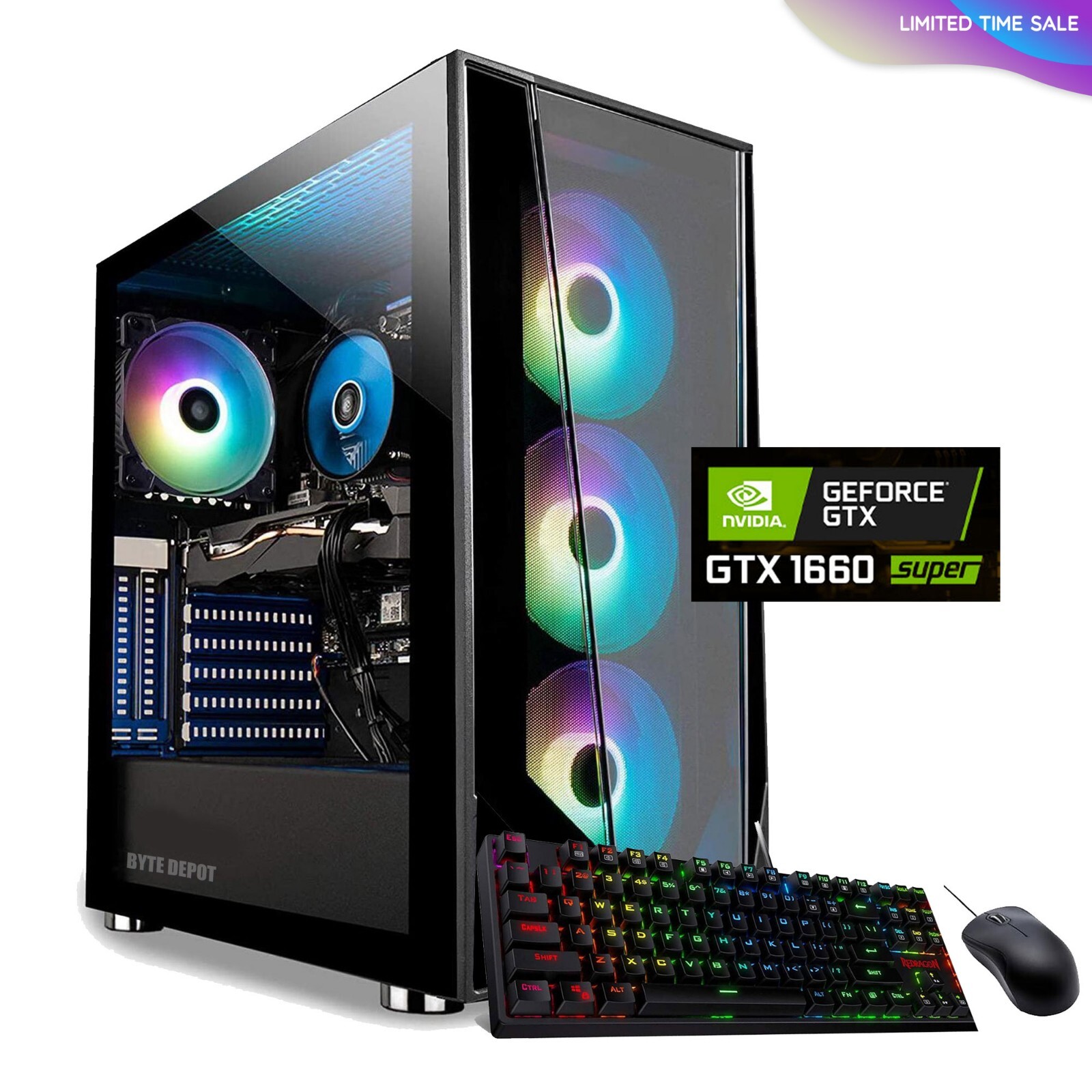 Gaming PC Desktop Computer i7, Up to 32GB RAM 4TB SSD NVIDIA