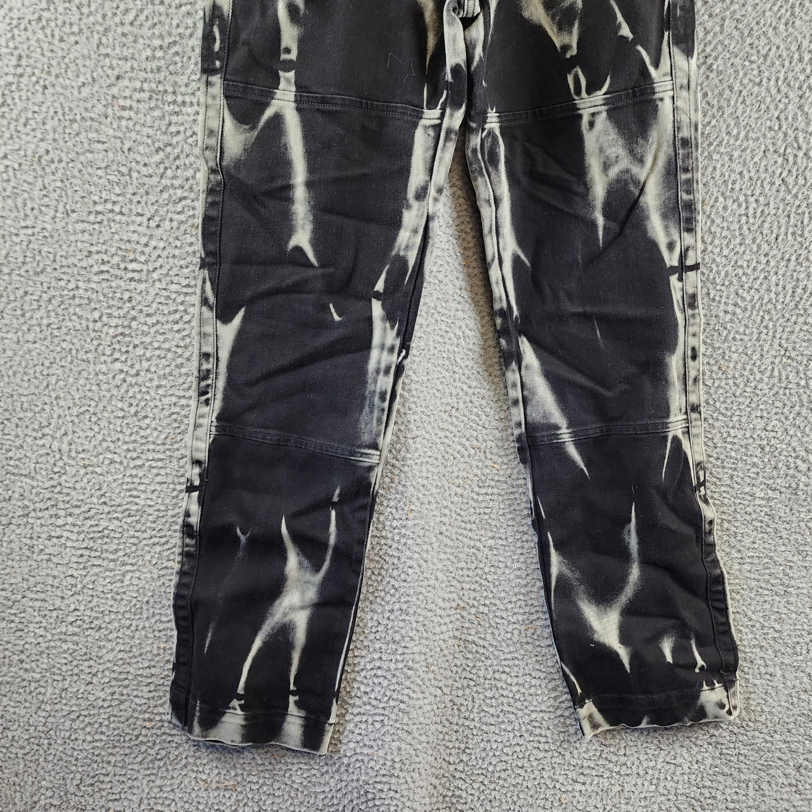 Versace Jeans Couture Regular Fit Jeans Men's 30 Bleached Black Denim Button Zip - Picture 3 of 17