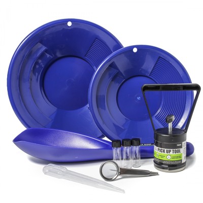 ASR Outdoor Gold Panning Kit Gold Rush Prospecting Tools Accessories 10pc