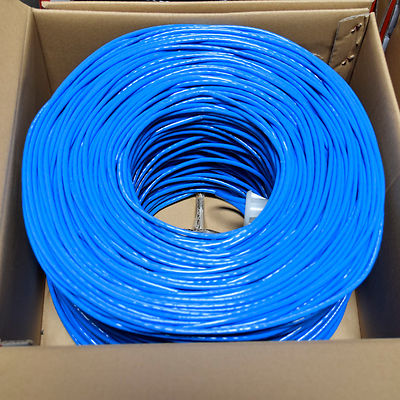 CAT5e CABLE UTP 1000FT  WIRE BULK ETHERNET LAN NETWORK CAT5e RJ45 BLUE