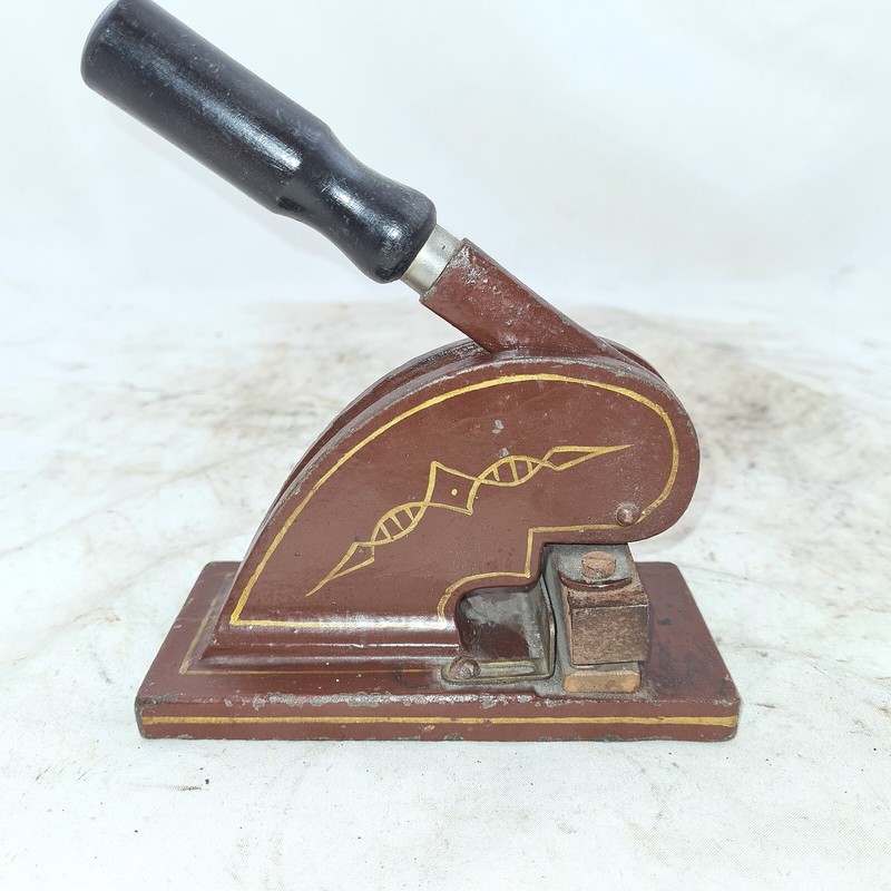 Antiker Buchdruck Papierpresse SekretÃ¤R Briefkopf GerÃ¤T PrÃ¤Gung Rar