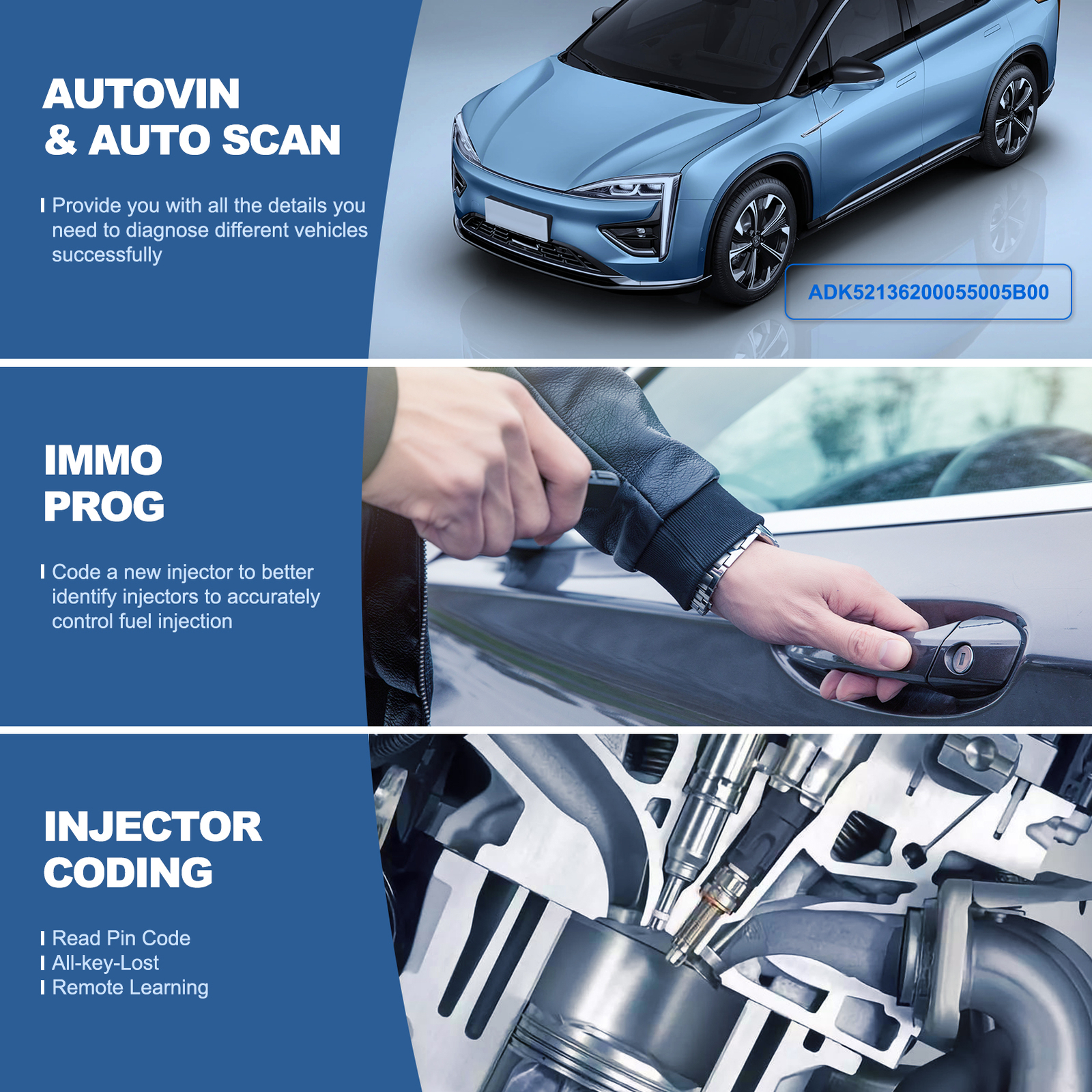 Thinktool mini OBD2 Scanner All System Diagnostic Tool Key Coding Bidirectional