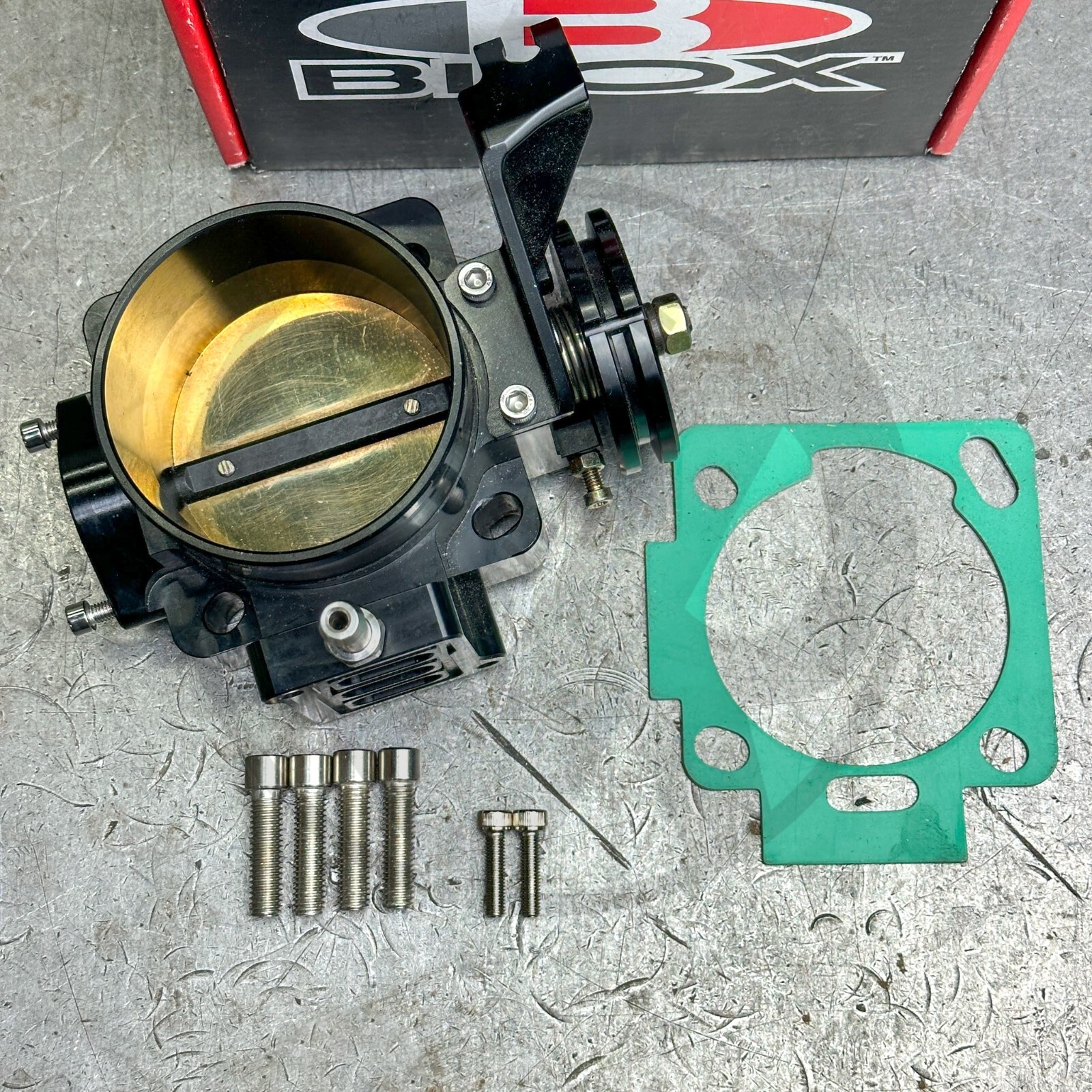 Blox Racing 70mm Billet DUAL Pattern Throttle Body K20 K24 PRB PRC RBC - Black