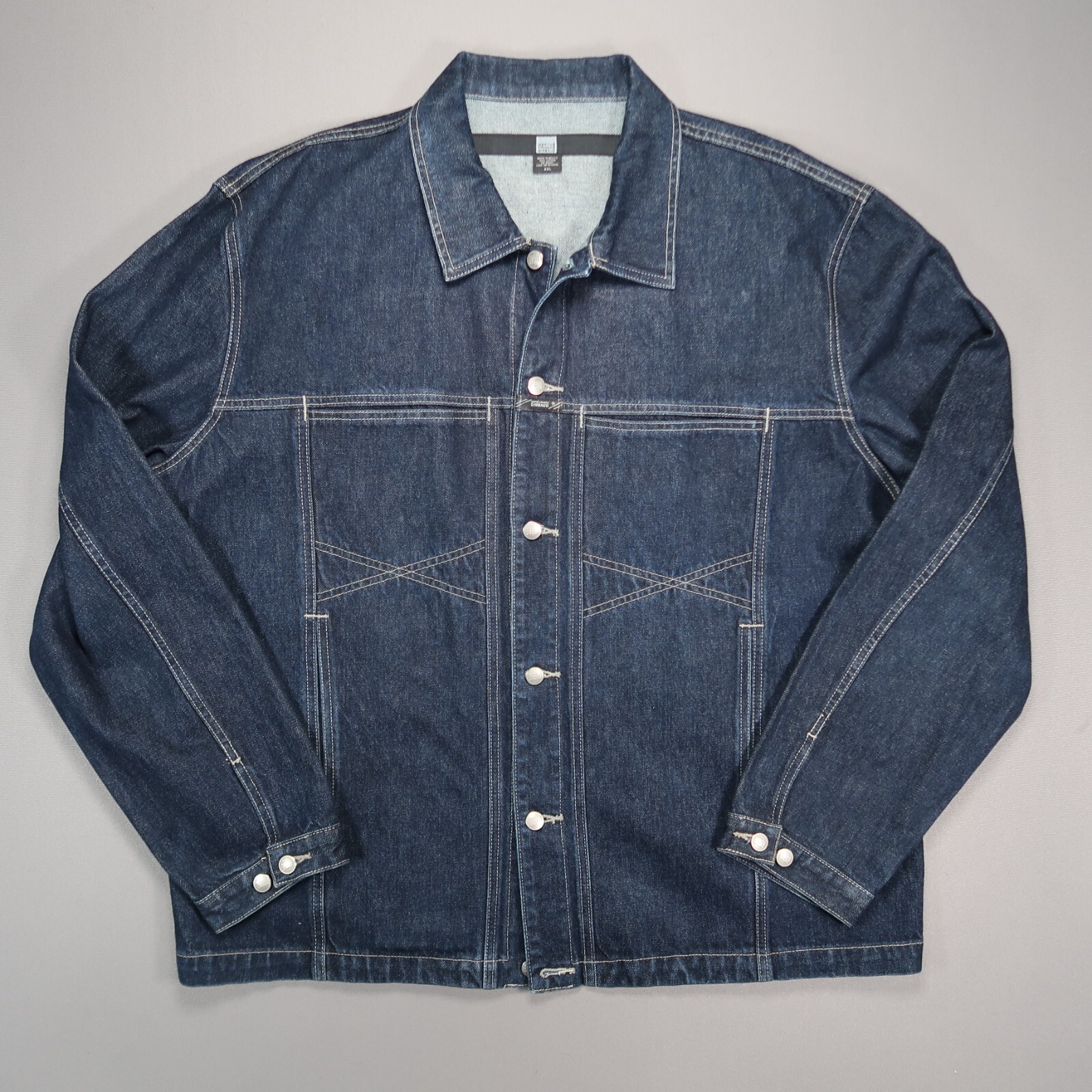 VINTAGE Marithe Francois Girbaud Jacket Mens XXL Blue Denim