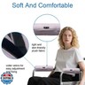 SPRING SEAON Wheelchair Armrest Covers 2 Pack Soft Memory Foam Wheelchair armrest Pads Wicking Washable for Office Transport Chair (Purple)