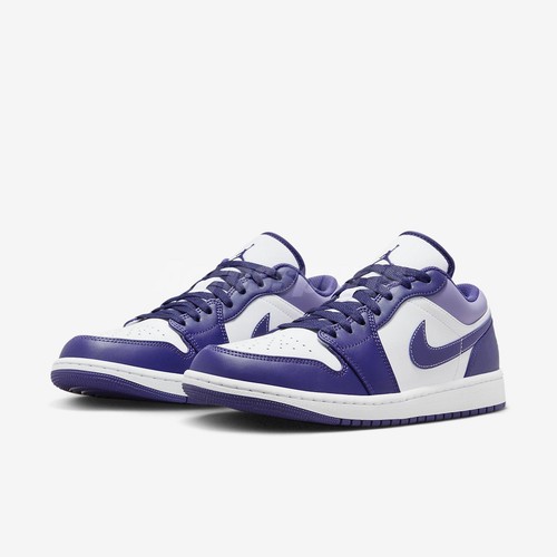 

Мужские повседневные кроссовки Nike Air Jordan 1 Low AJ1 Sky J Purple 553558-515, Белый, Air Jordan 1 Low