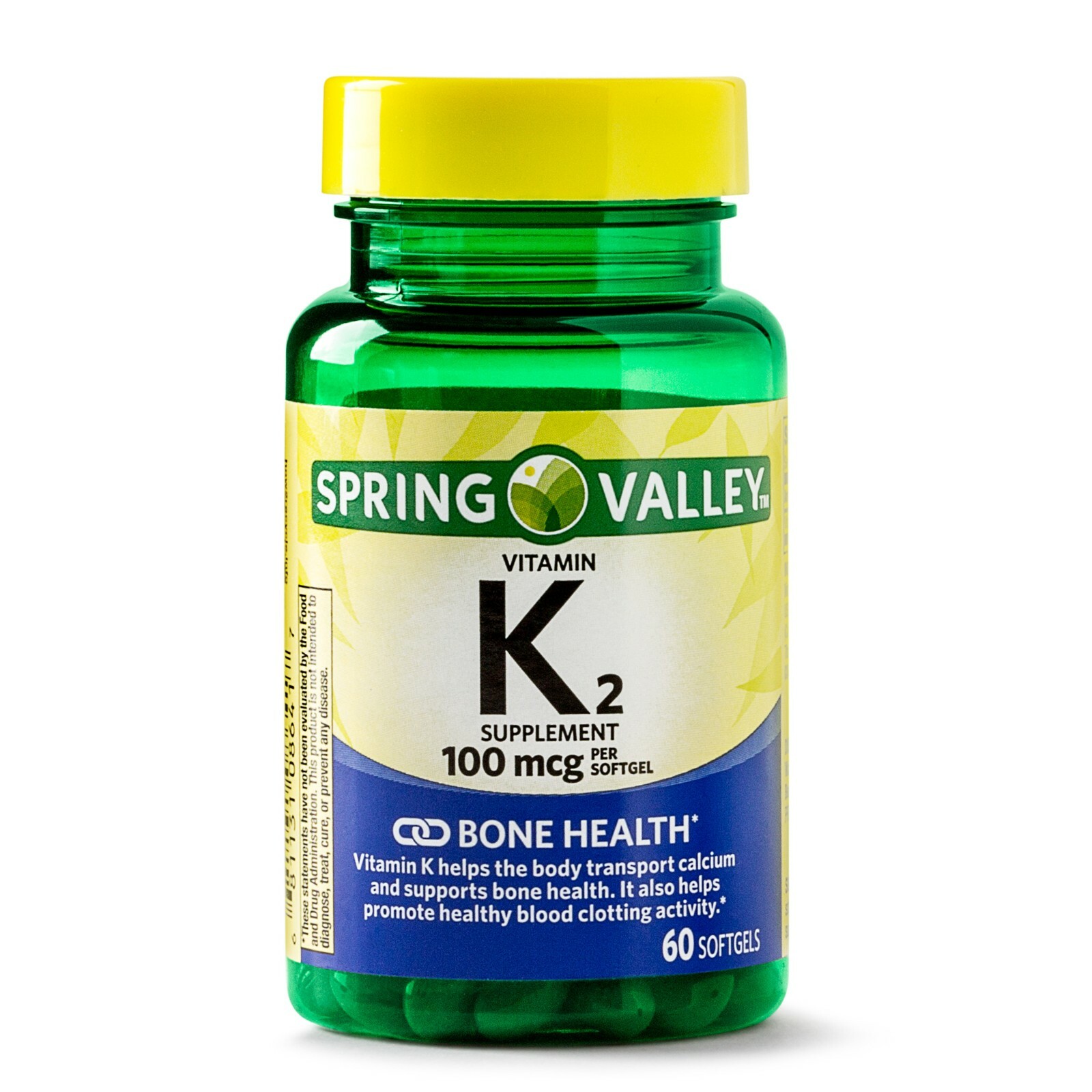 Spring Valley Vitamin K2 Softgels, 100 mcg, 60 Count..+ | eBay