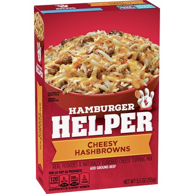 Betty Crocker Hamburger Helper, Cheesy Hashbrowns Hamburger Helper, 5.5 Oz Bo...
