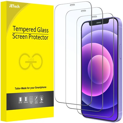 JETech Full Coverage Screen Protector for iPhone 12 mini 5.4-Inch, 3-Pack