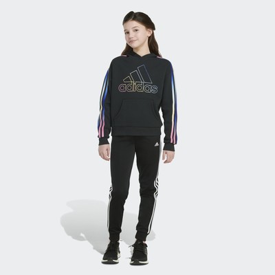 

Детский флисовый пуловер с 3 полосками adidas Multi