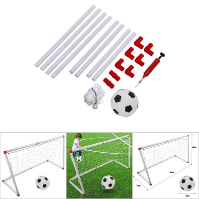 Indoor Outdoor Mini Children Football Soccer Goal Post Net Set with Ball Pump