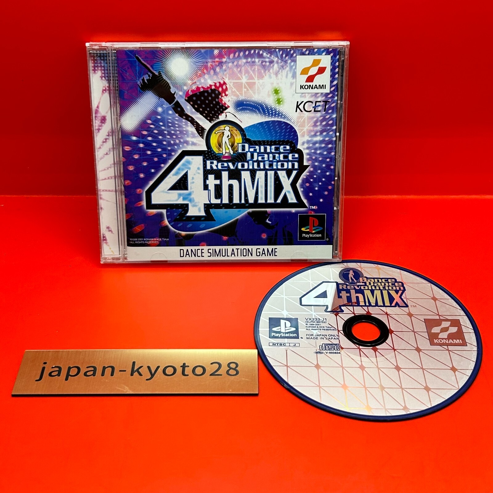 Dance Dance Revolution 4th Mix PS1 KONAMI Sony Playstation 1