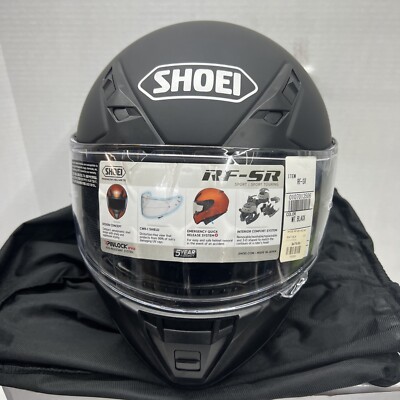 SHOEI RF-SR HELMET MATTE BLACK SIZE LARGE