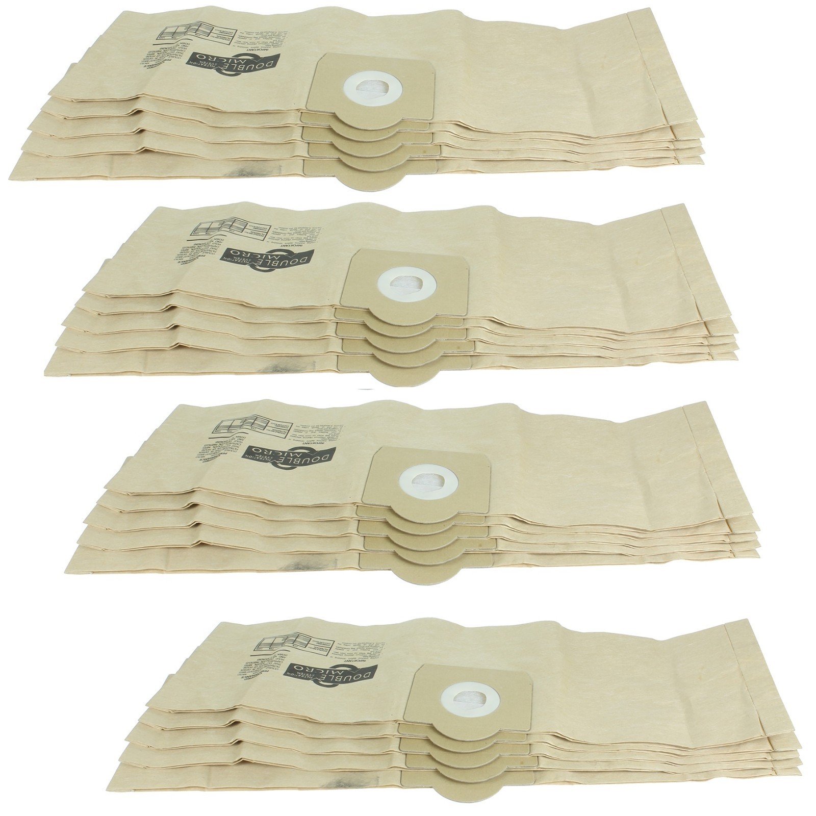 20 Double Layer Strong Dust Bags For Titan 16L 20L 30L 40L Vacuum