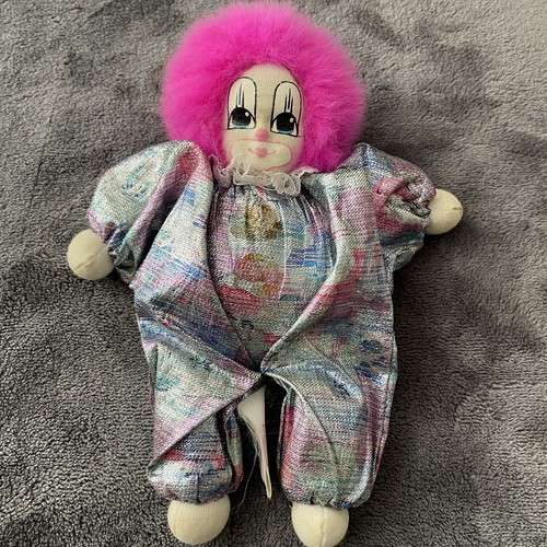 アート・デザイン・音楽 FASHIONS & ACCESSORIES 1840-1980 Vintage Q-Tee-Clown Doll Filled With Sand Hand Painted Face