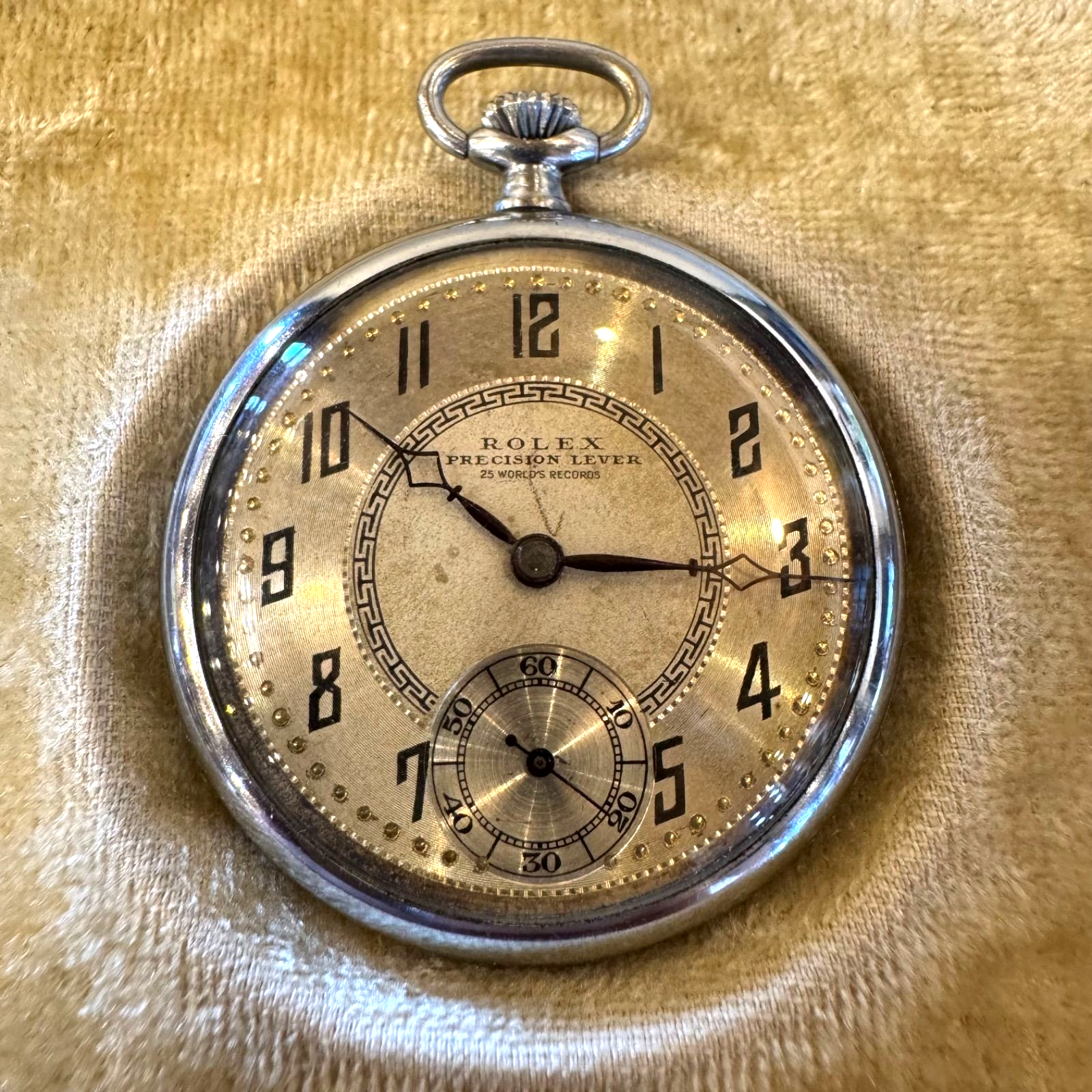 ROLEX PRECISION LEVER 25 WORLD'S RECORD Pocket Watch Manual