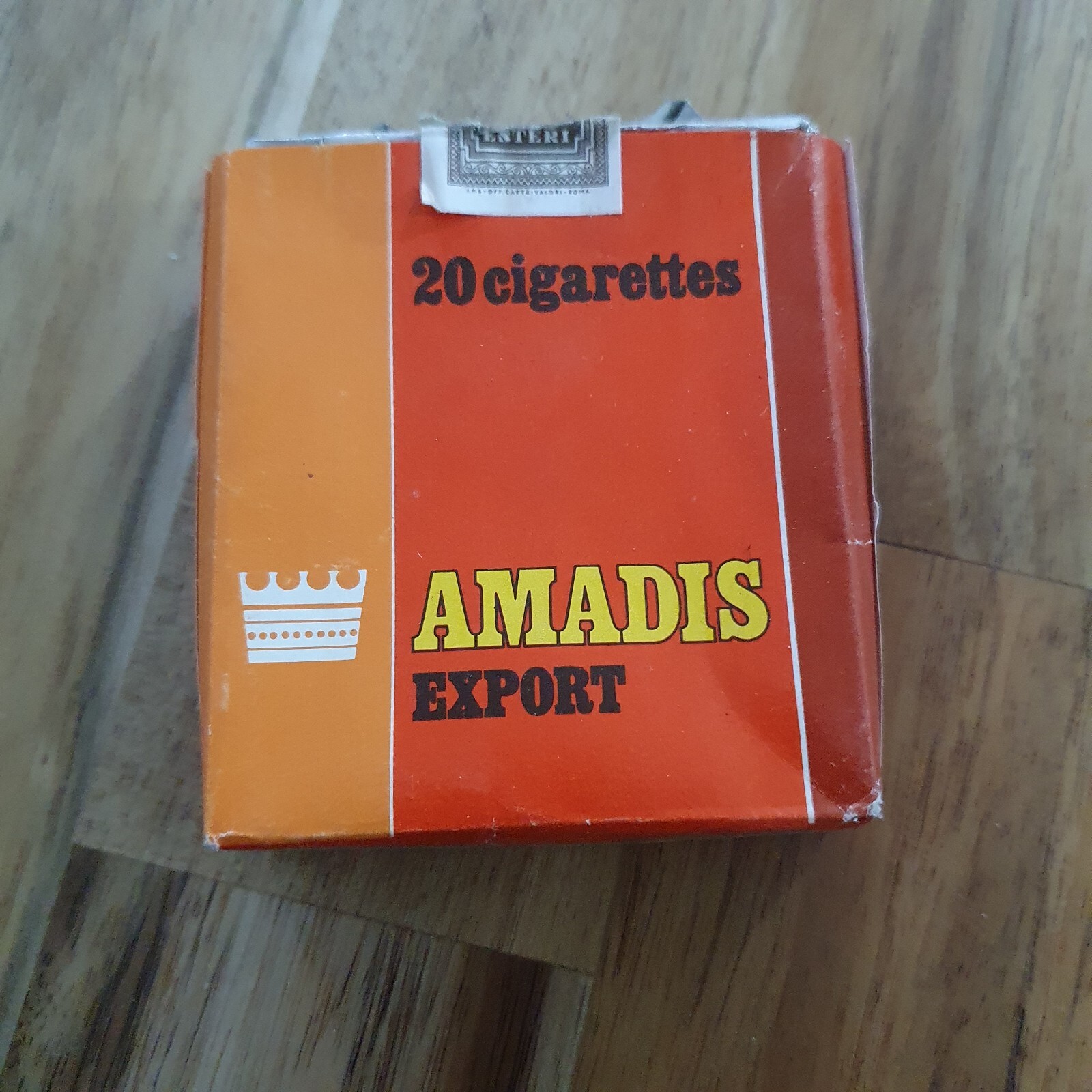 PACCHETTO SIGARETTE VINTAGE VUOTO OLD CIGARETTES PACKET EMPTY- AMADIS