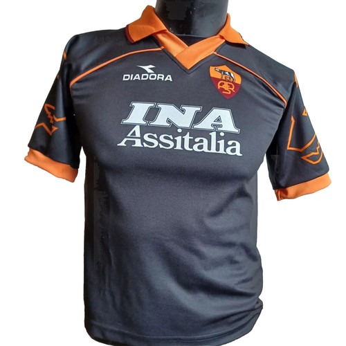 1999 - 00 diadora Roma away 3rd ユニフォーム 1999-00 Roma Third Shirt - 7/10 - (M)