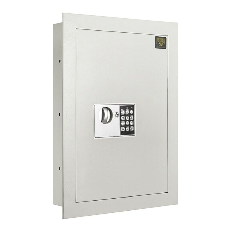Flat Electronic Wall Safe .83 CF for Large Jewelry Security-Paragon