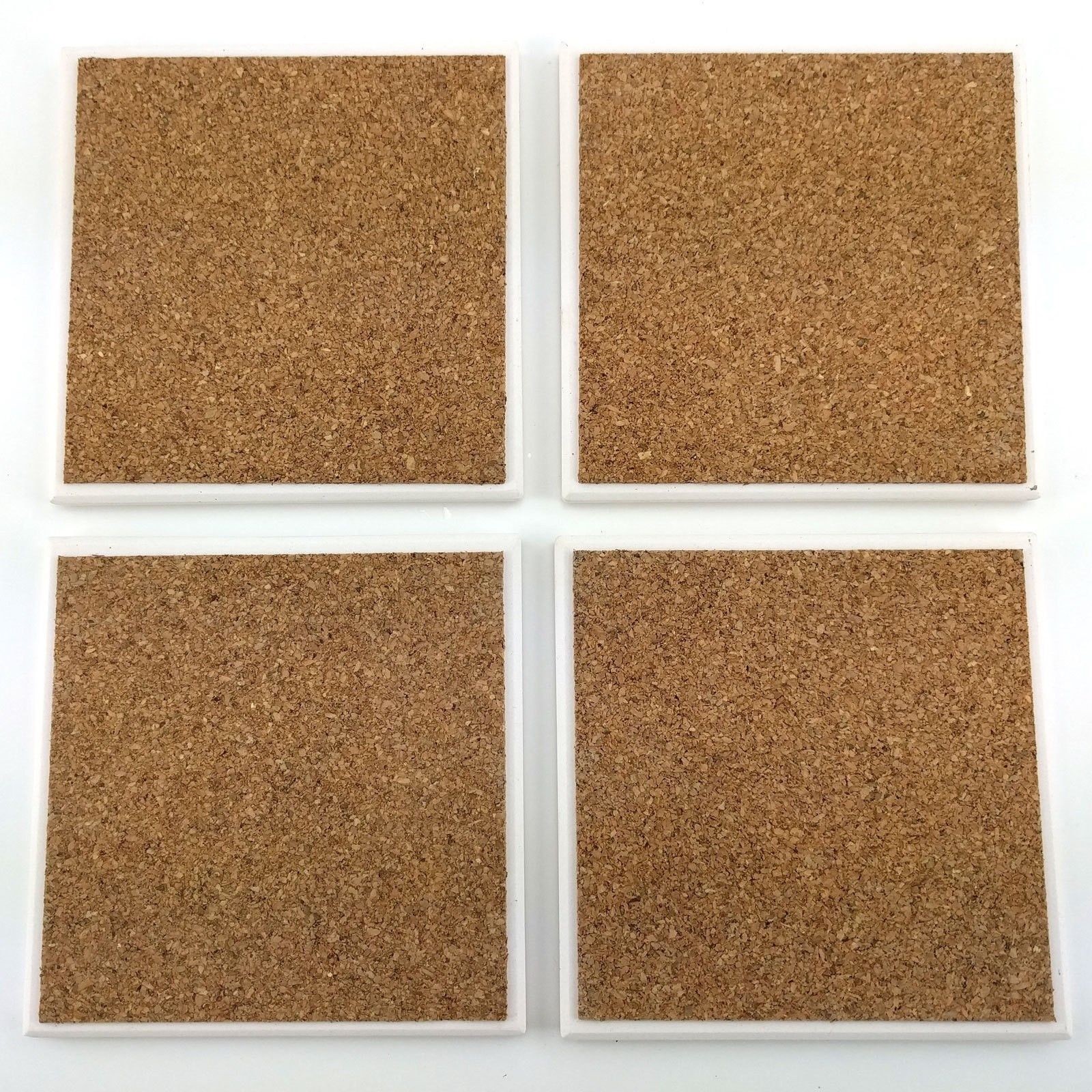 AbsorbaStone Vintage Golf Absorbent Bisque Tile Coasters Set of 4