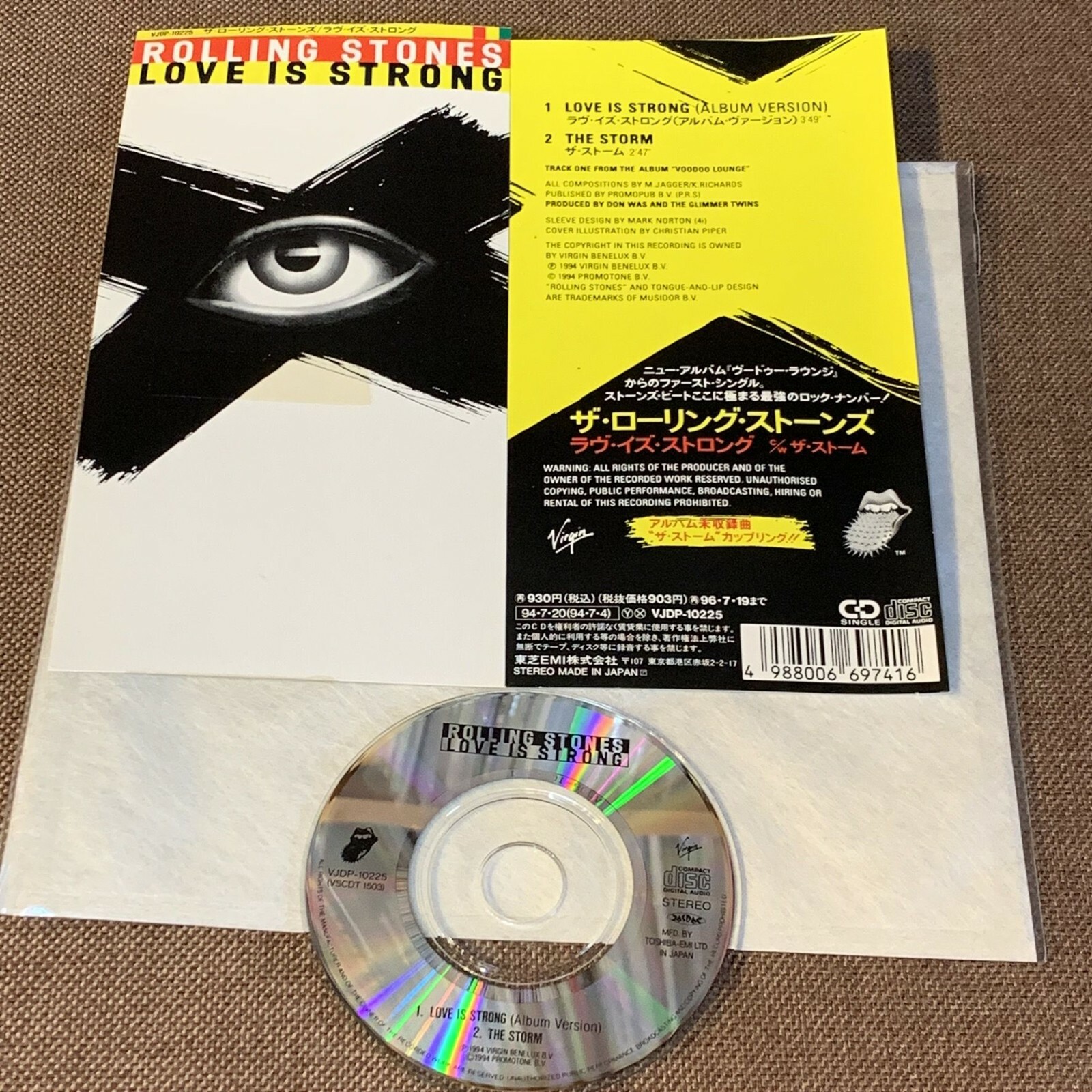 THE ROLLING STONES Love Is Strong JAPAN 3