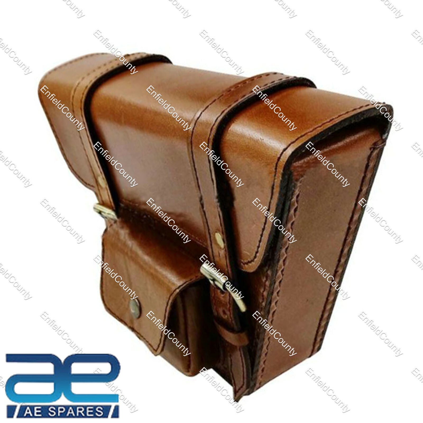 For Royal Enfield Interceptor 650 Side Panel Bag With Pocket Genuine Leather 