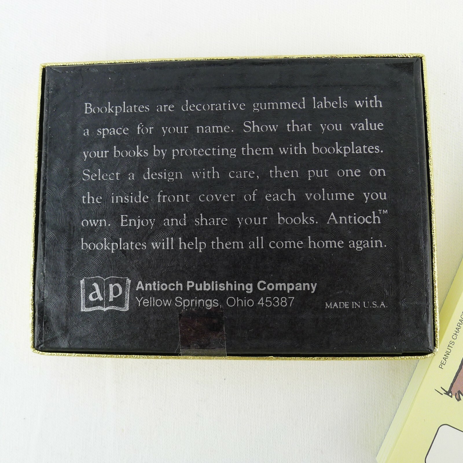Antioch Bookplate Labels Peanuts Charlie Brown And Lucy The Critic Is In Boxed