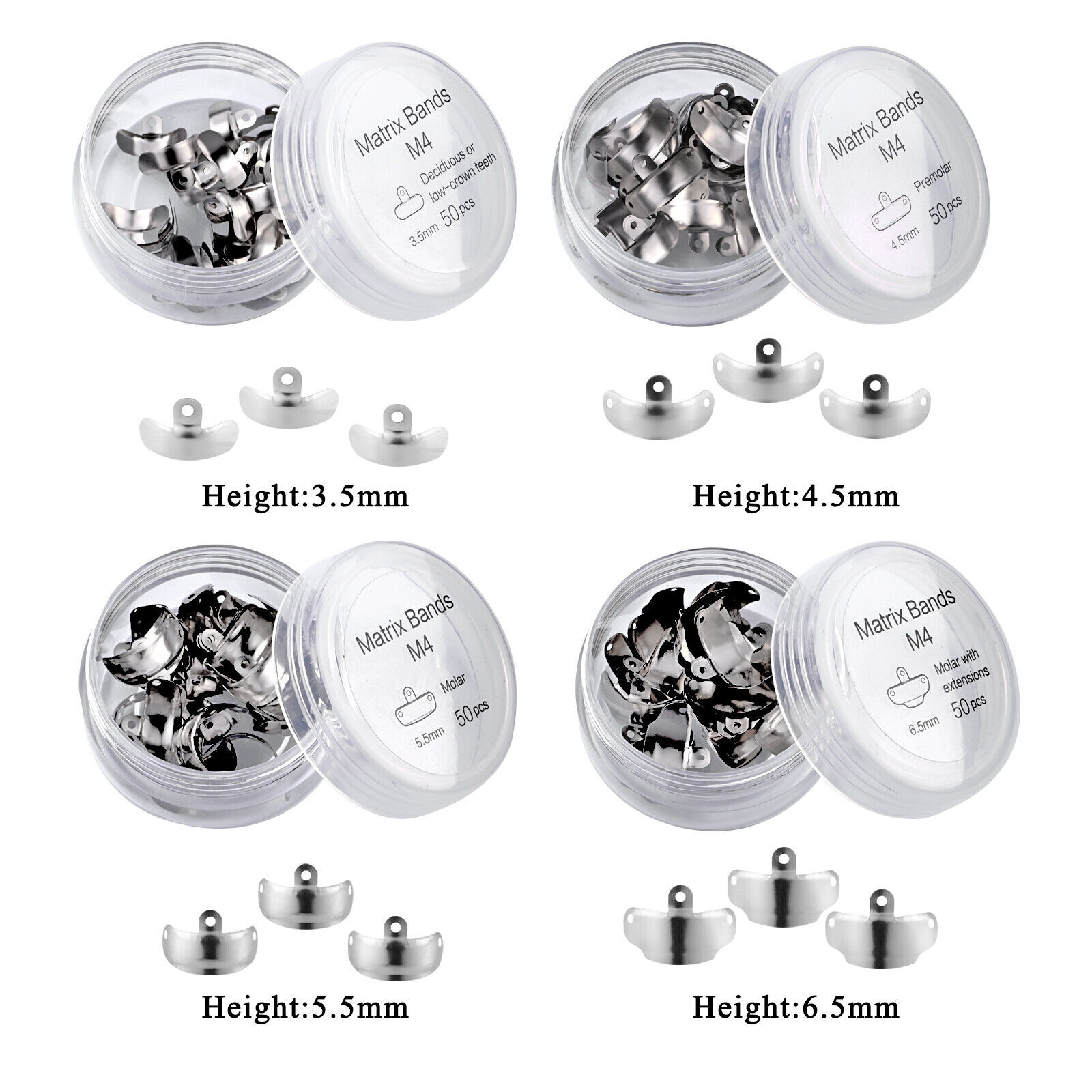 Dental Matrix Bands Ring Sectional Matrice Clamp Fit Garrison Palodent V3 System