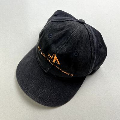 Vintage Technology Hat Cap Strapback Black Canvas VPI Virtual Photonics Software