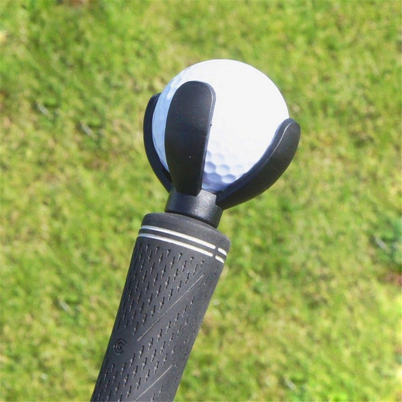 2X 4-Prong Golf Ball Pick Up Retriever Grabber Claw Sucker Tool For Putter Grip
