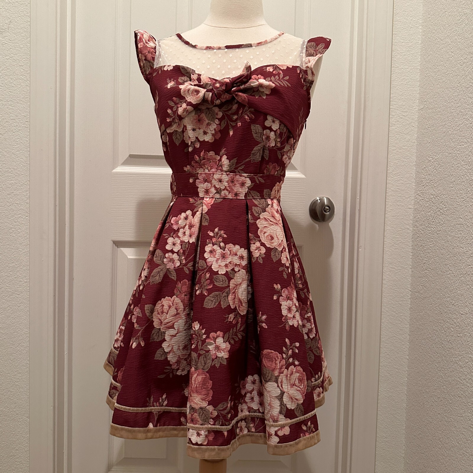 LIZLISA風★リボンワンピ　 ribbon chiffon dress LIZLISA風☆リボンワンピ ribbon chiffon dress LIZ LISA